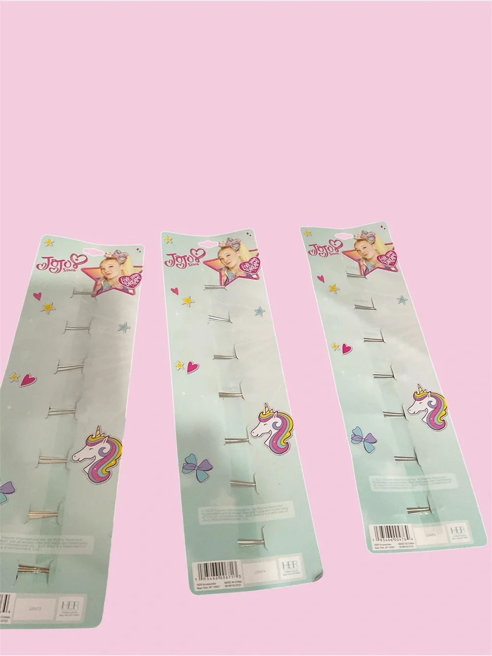 3 packs of Small Kids Rainbow & Metallic Hair Bows by JoJo Siwa